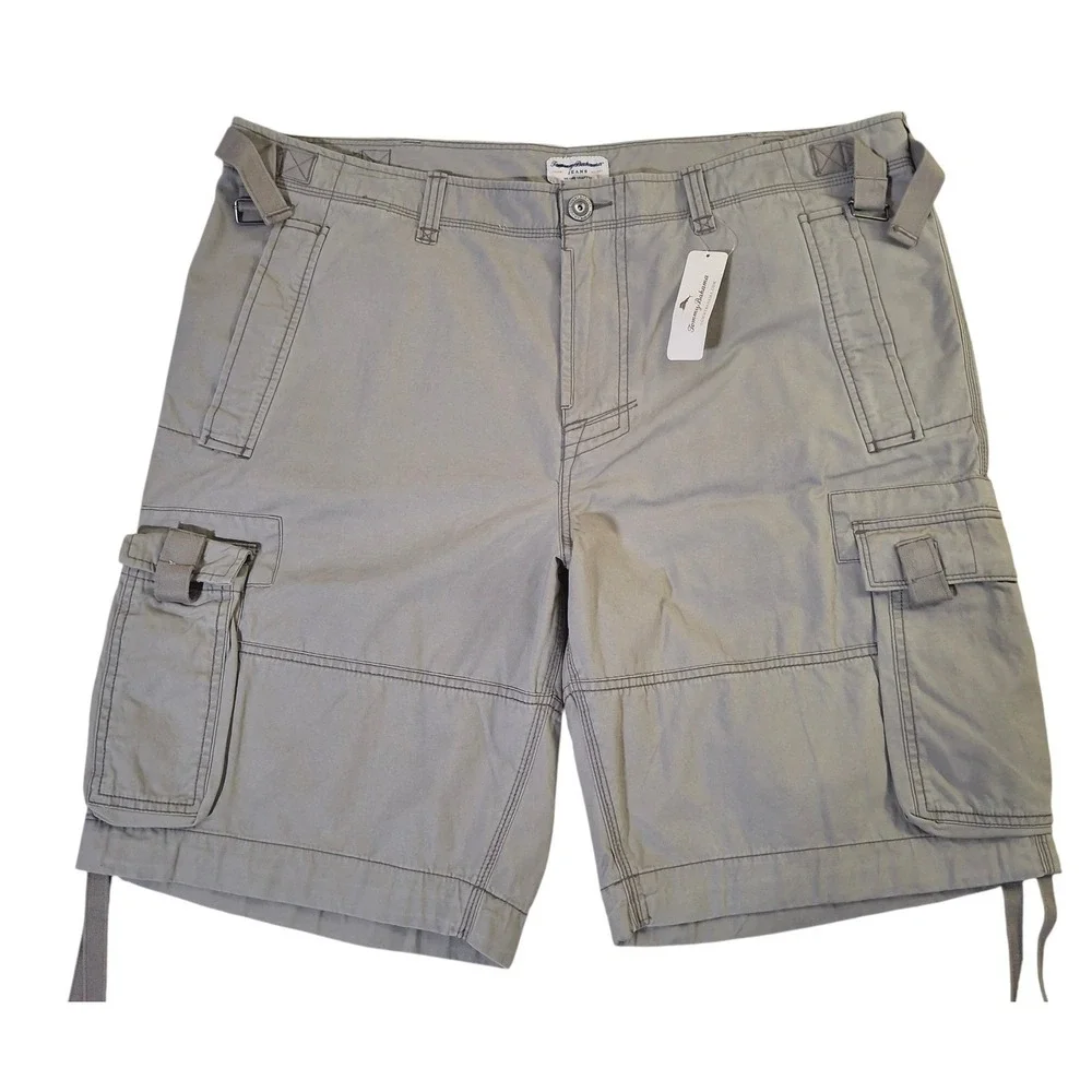Tommy Bahama Madison Lake Cargo Shorts Mens 42 Weathered Shale Gray 10